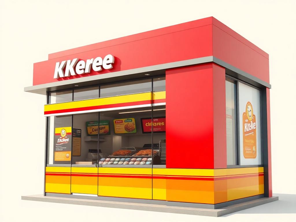 Loja Frango Fácil grande com conveniência